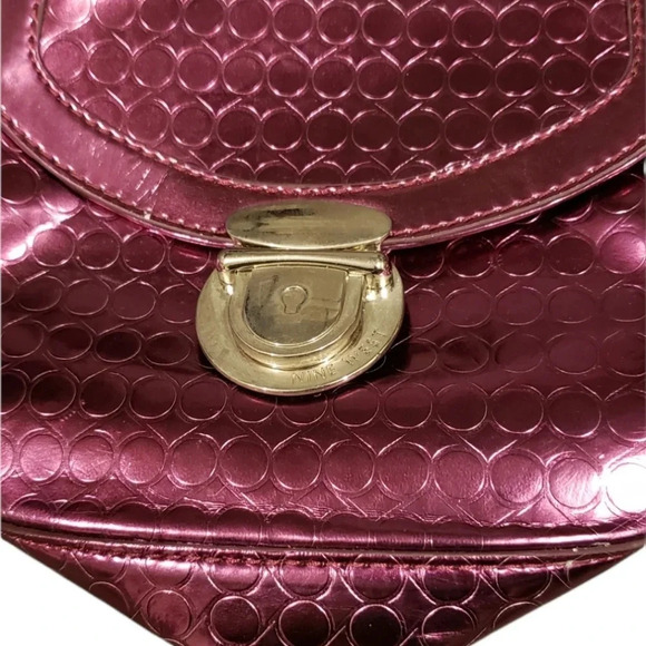 Nine West Metallic Pink Crossbody Bag - Picture 3 of 5